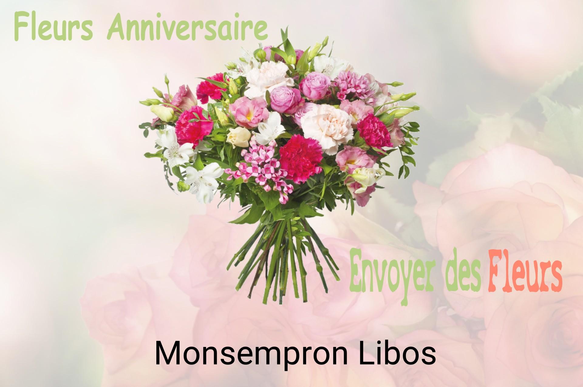 Bouquet de fleurs d’anniversaire livré à Monsempron-Libos
