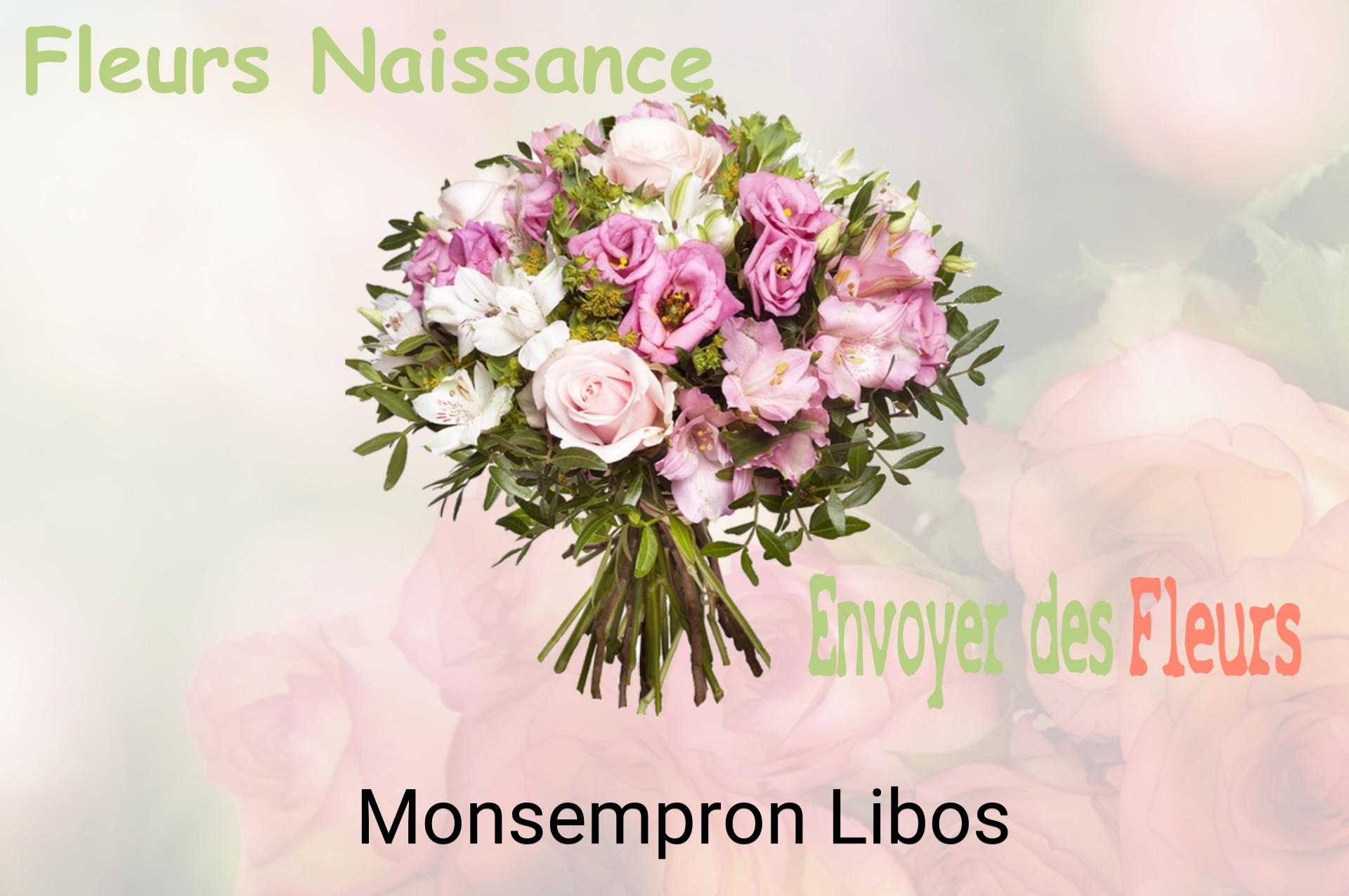 Bouquet de fleurs de naissance livré à Monsempron-Libos